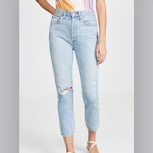 ❌SOLD❌Agolde Riley HighRise Straight Crop Jean